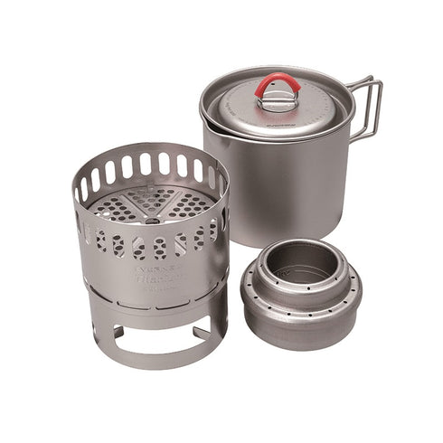 EVERNEW Titanium Mug Pot 500 Stove Set